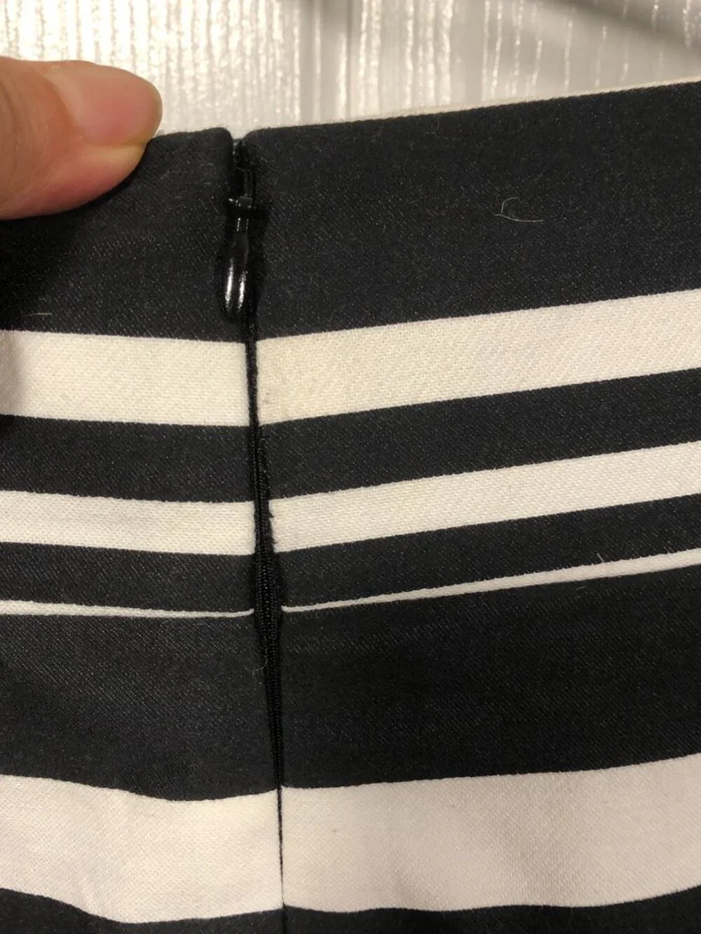 Loft black and white striped skirt, black/white, 12 - Picture 9 of 12